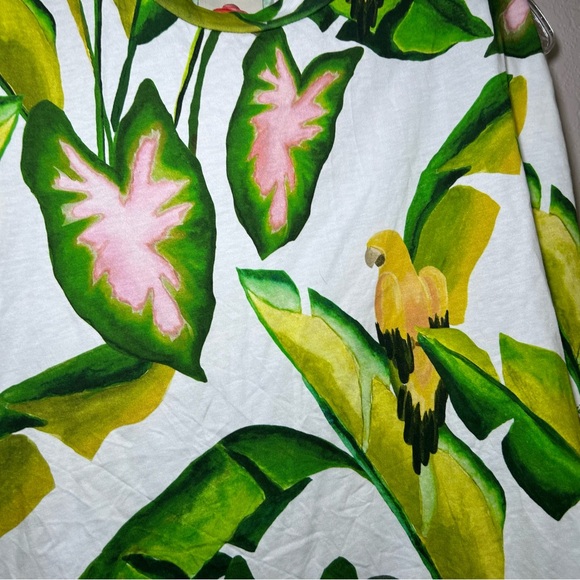 FARM Rio Green Pink Tropical Tank Top‎ women’s XS vacation resort summer preppy - Picture 2 of 8